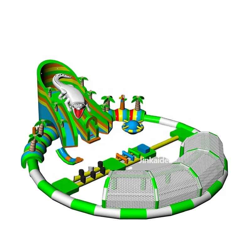 Water Park  commercial inflatable water slide Water slide with swimming pool for adults or children