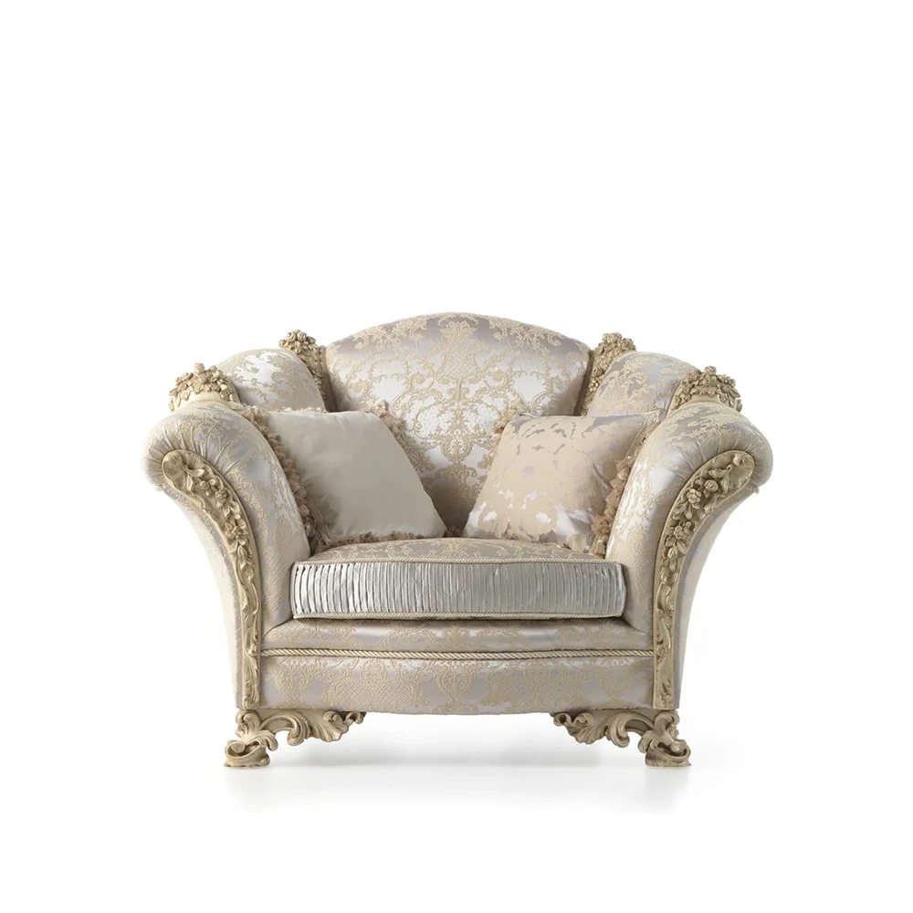 vintage french style living room furniture carving wood fabric classic luxury antique french furniture sofa