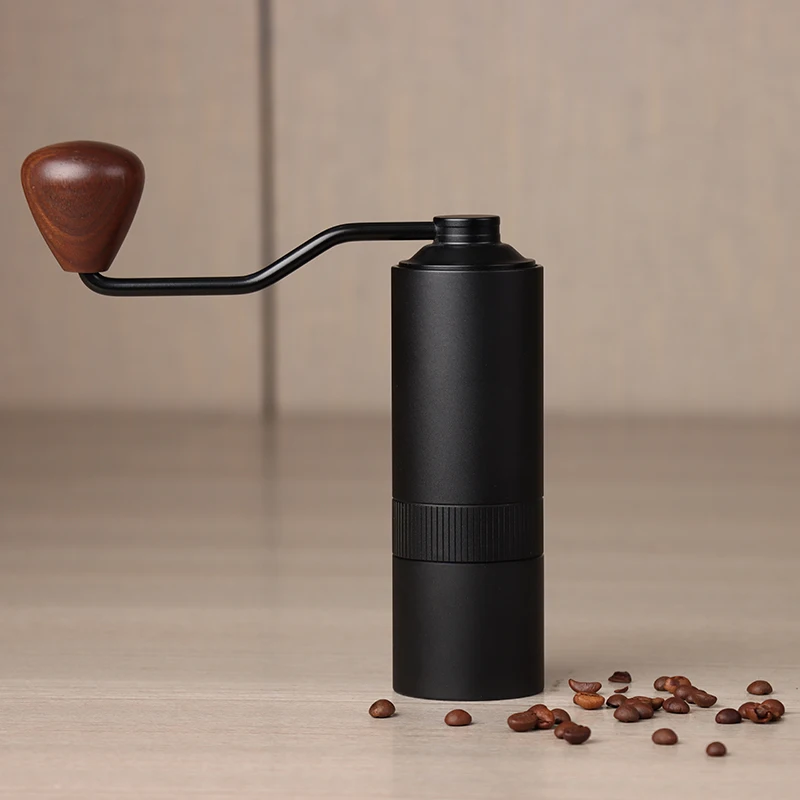 In Stock 6 Adjustable Bean Machine Travel Coffee Set Espresso Ceramic Burrs Molinillo De Cafe Manual Black Coffee Grinder