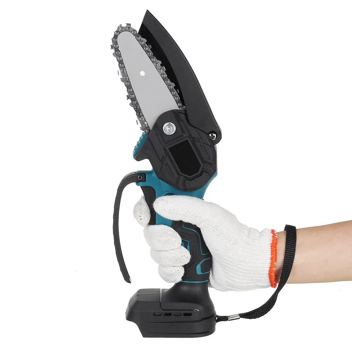 High power 4in 6in electric chain saw garden pruning logging tools handheld electric lithium chainsaw