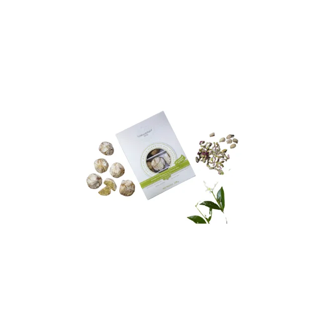 Italian Tradition Marzipan Typical Almond Biscuits Pistachio Flavor Soft Amaretti 250G Sweets Dessert