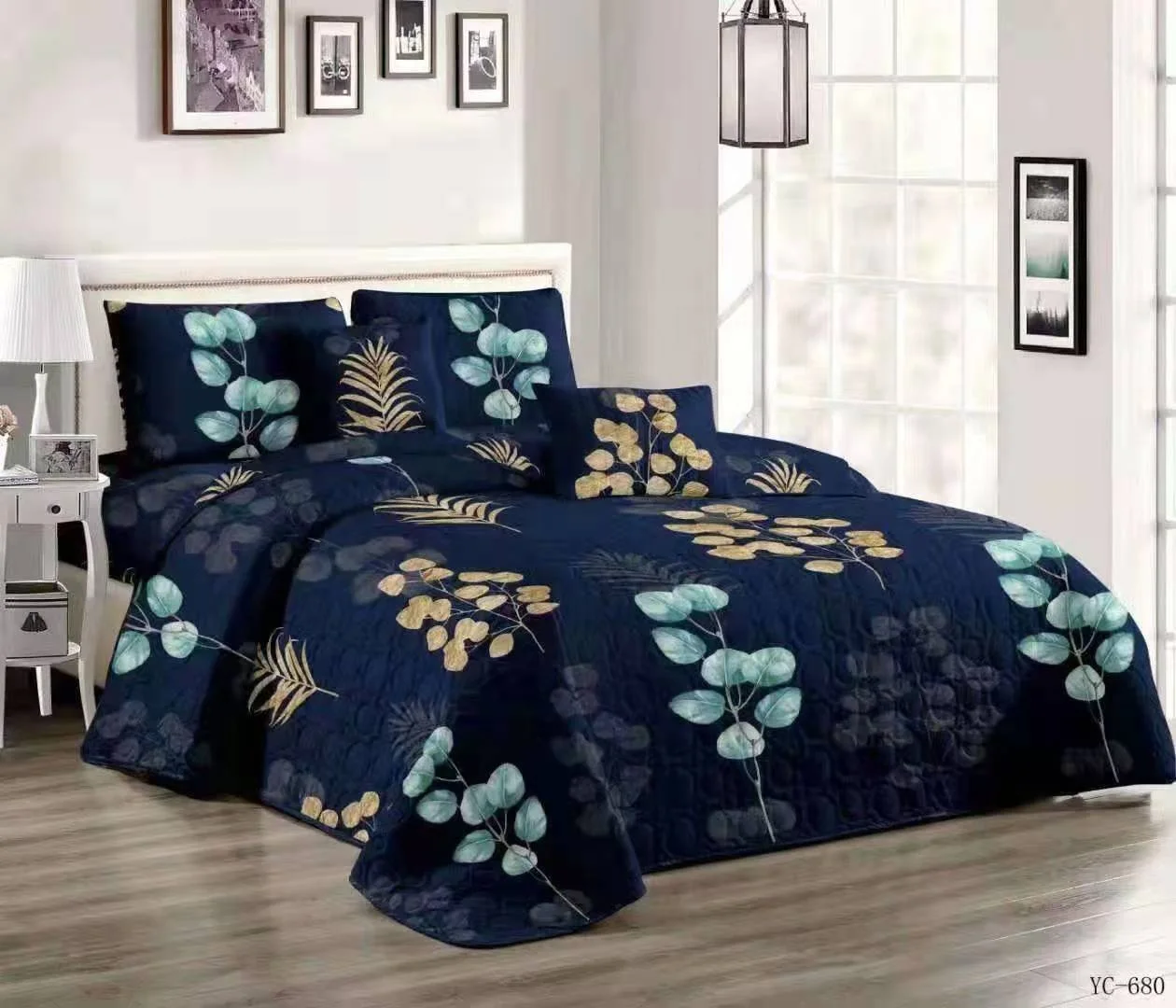Wholesale Luxury  Quilt Home Textile Summer Washed Bedspread Patchwork Quilt Cotton Comforter Set
