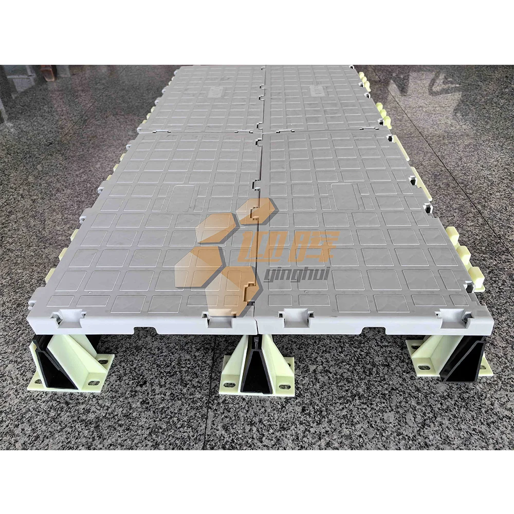 T-06 2024 New Model Medical Tent Flooring Modular Plastic Ground Suspension Flooring Panels System for Temporary Tents