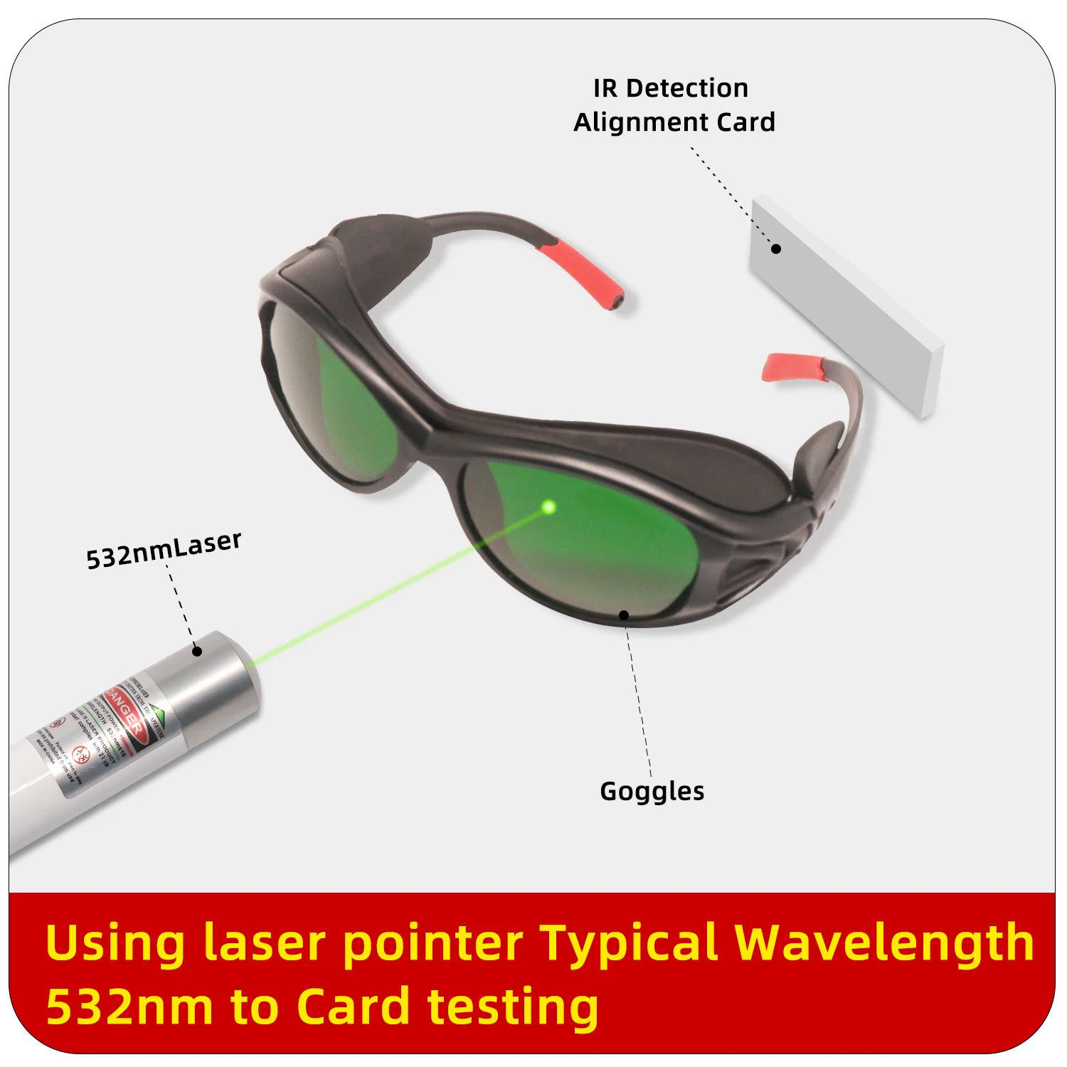 EN207 Z87 590 690nm Ipl Beauty Welding Laser Safety Goggles Protective Hair Removal 1064 Fashion UV400 Eye Protection Glasses