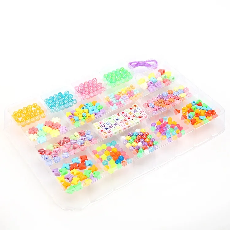 DIY New Arrival Girl Toys Multi color Beads Kit Hands-on Educational Toys