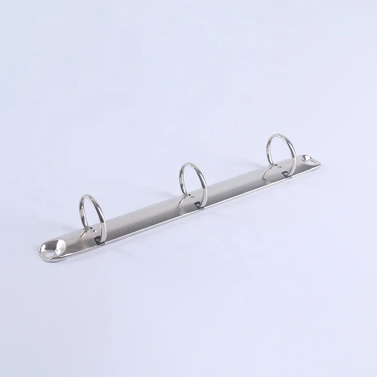 Silver Q O D-Shape Metal 3 Hole Ring 4-Ring Binder Mechanism A5 A4 For File Folder