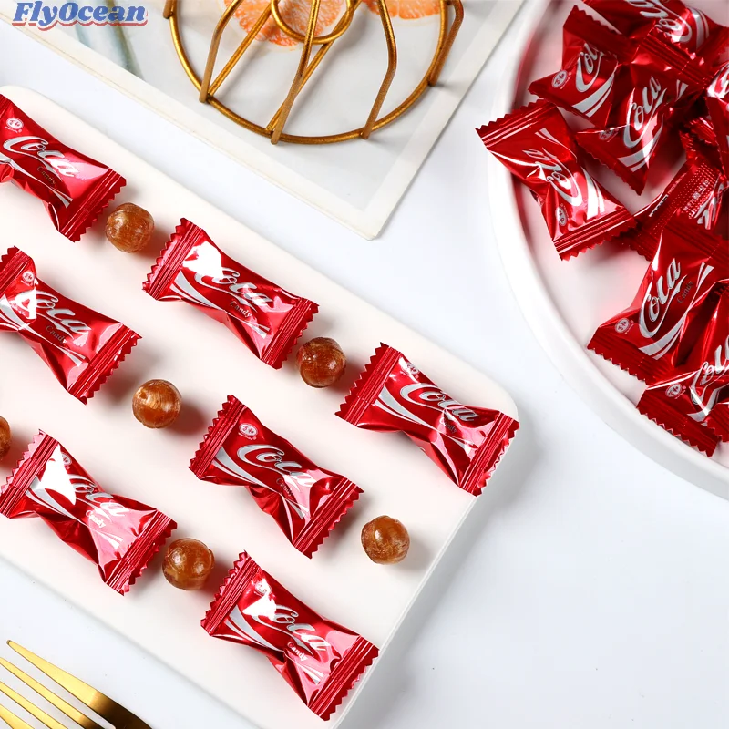 High Quality Wanhe Cola Flavored Soda Hard Candy Exotic Snacks for Kids in Bag Packaging