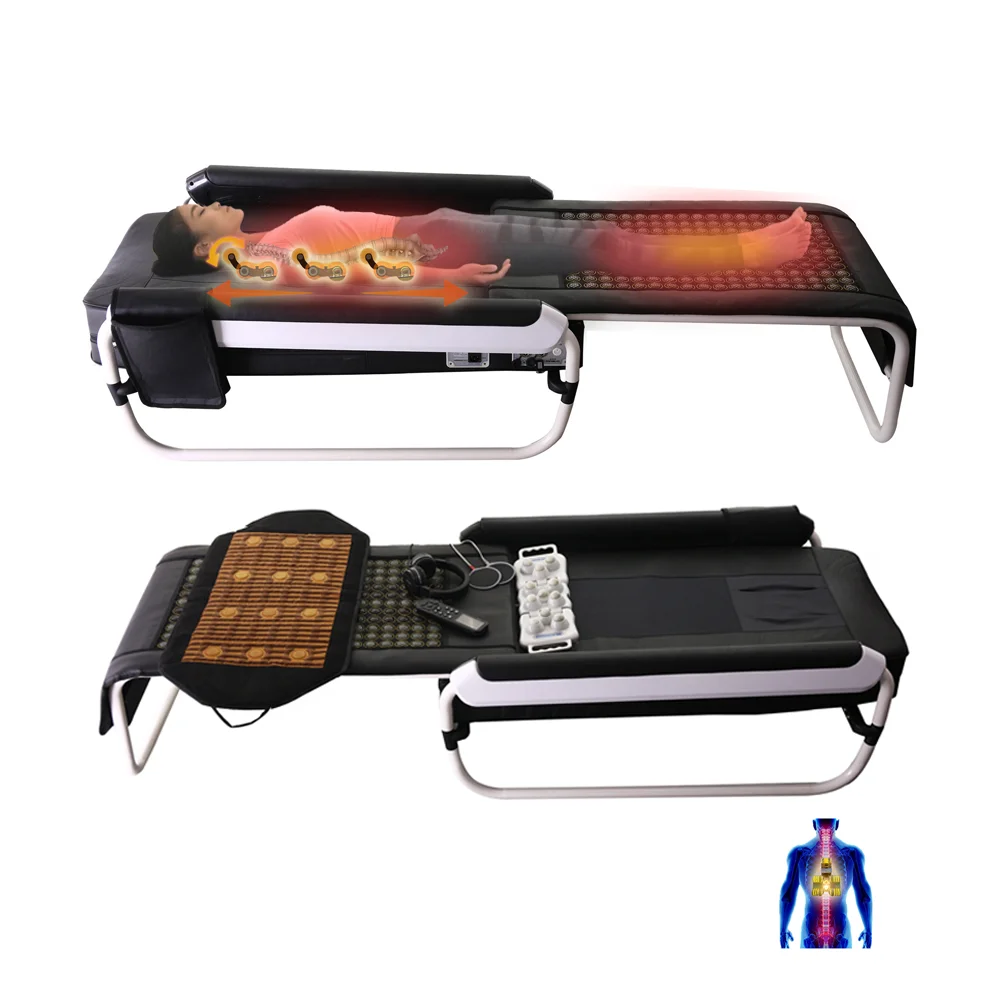 best Healthy care infrared massage bed heating thermal jade roller table body massager hot electric spine therapy table  v4Korea
