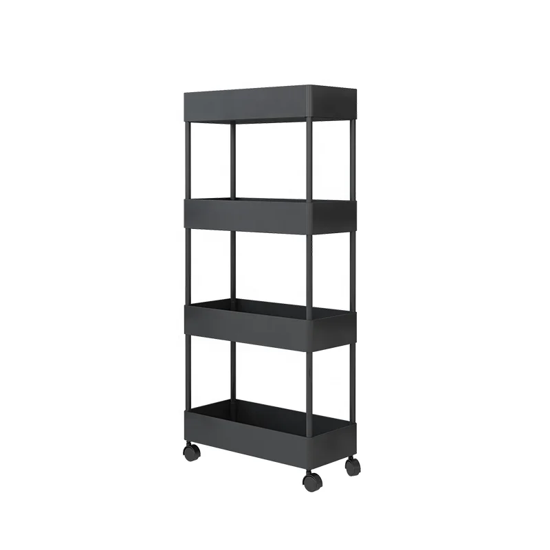 Прочный кухонный органайзер для хранения фруктов и овощей 3/4/5 яруса с катящимися колесами