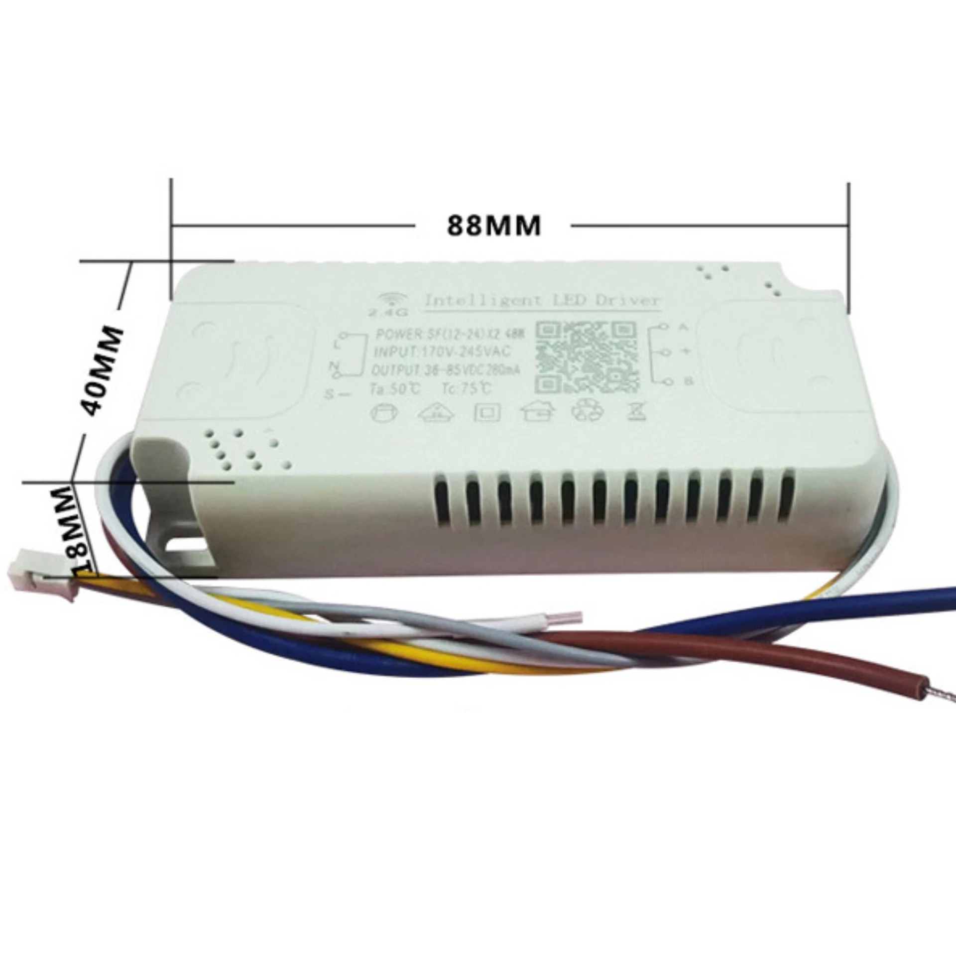 Интеллектуальная светодиодная люстра с регулируемой яркостью постоянного тока, 2,4 г, дистанционное управление через приложение, источник питания 24W40W300W432W576W