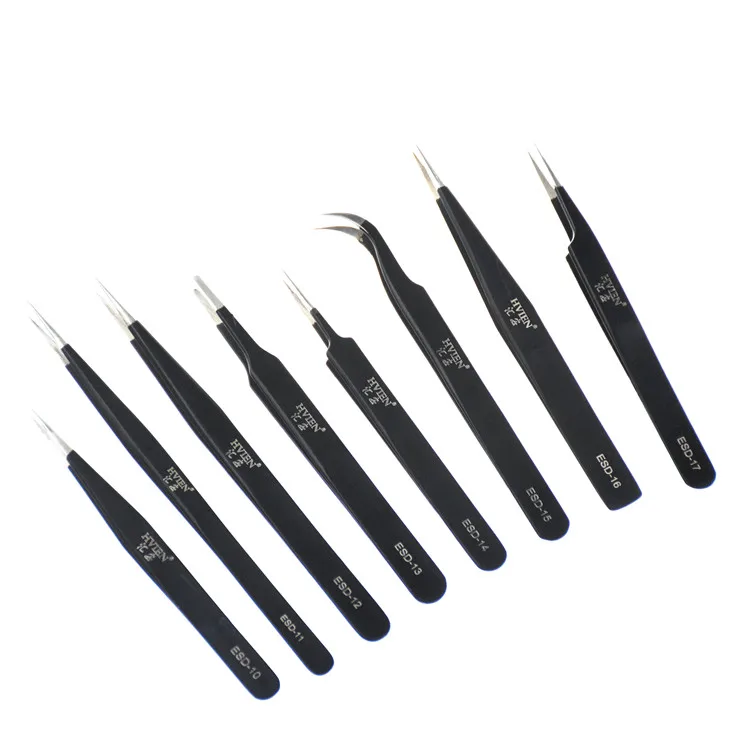 
OEM Logo Anti Magnetism Acid Resistance Anti-static ESD tweezers For Sale 