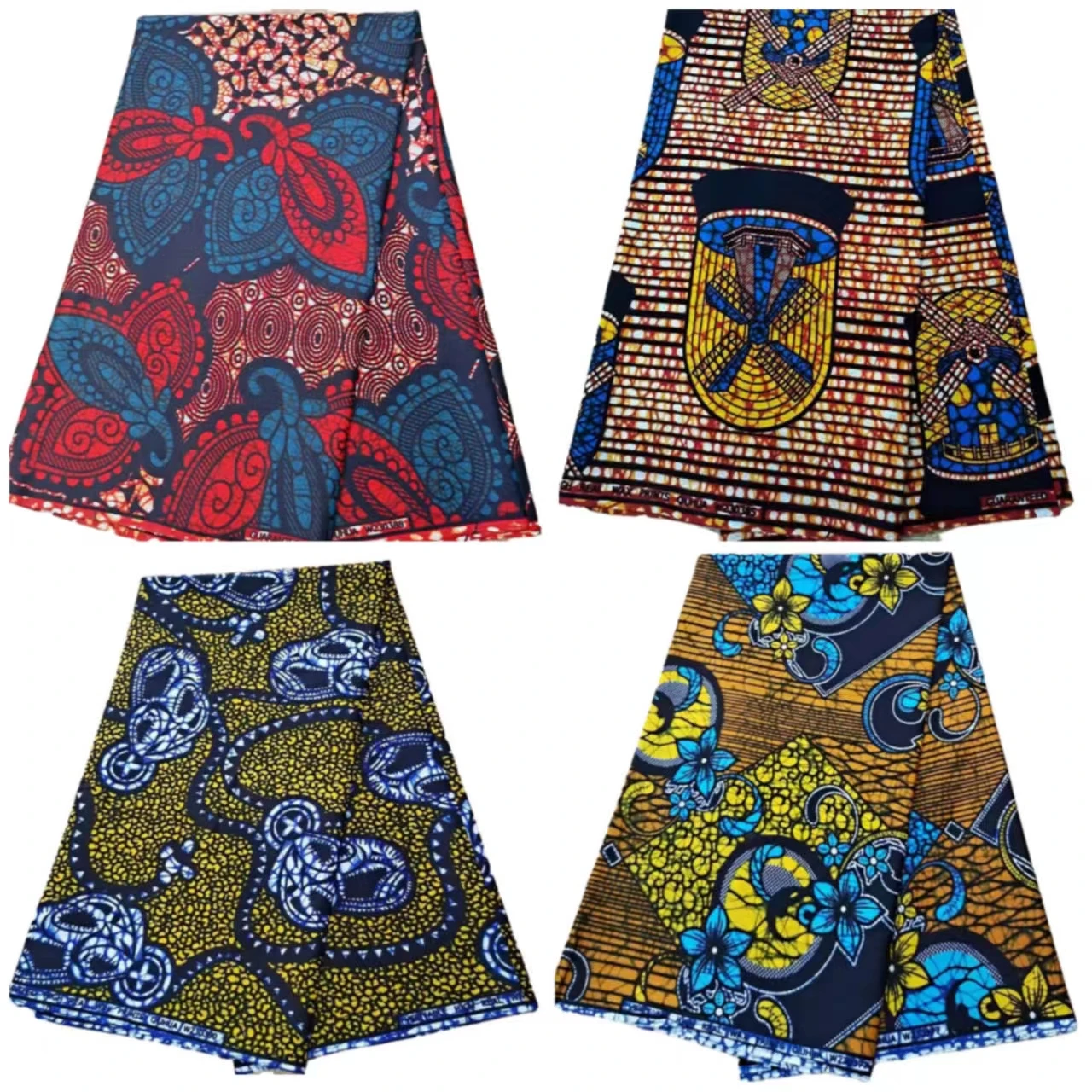 African Fabric Textile Holland Ghana Ankara Fabric 100% polyester African Wax Print Fabric for Dress