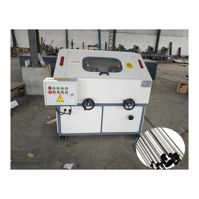 Steel Pipe Polishing Machine Hydraulic Hardware Copper Pipe Rust Removal Machine Round Pipe Rod Grinding Wire Drawing Machine