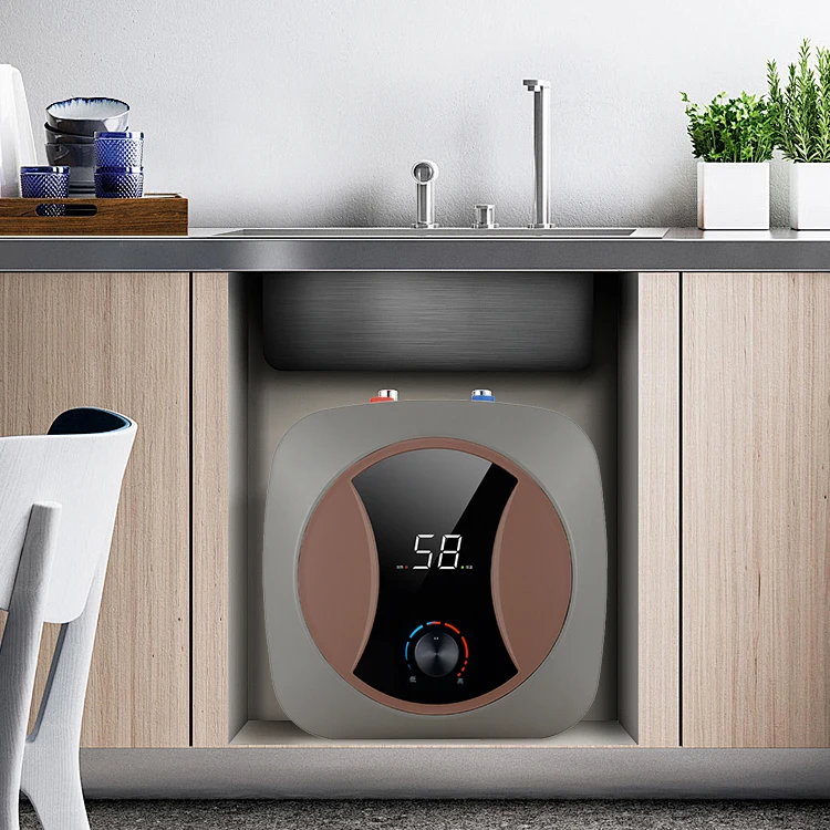 Wholesale 220V Best Under Sink Bathroom Digital Display Kitchen Mini Hot Tankless Shower Tap Instant Electric Water Heaters