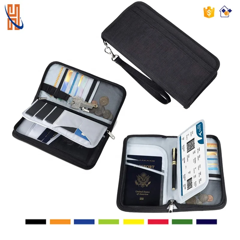 Travel Wallet Family Passport Holder RFID Blocking Unisex Document Holder and Organizer