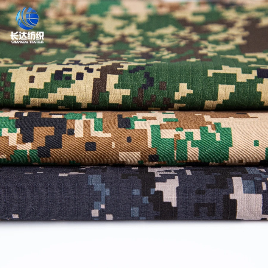 Best Selling Dry Fit TC Camouflage Printed Fabric Poly Cotton Uniform Ripstop Fabric Heavy Duty Polyester Fabric