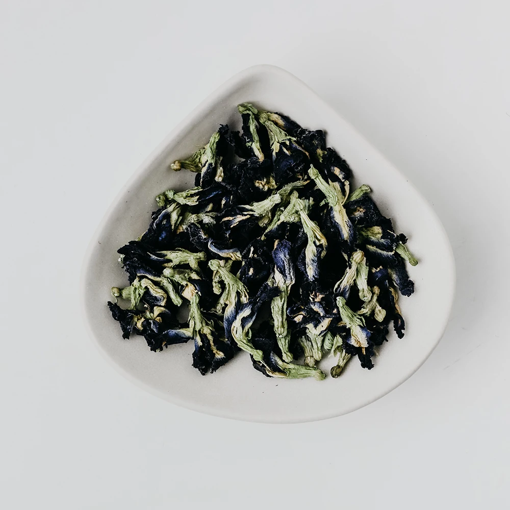 Customization Packaging Canned Herbal Detox Tea 100% Pure  healthy Blue Dried Butterfly Pea Bubble Tea Full of Vitamin