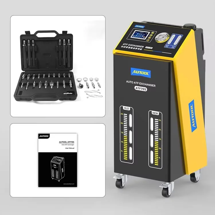 Official AUTOOL ATF705 Auto Automatic Gearbox Transmission Oil Change Atf Fluid Flush Exchange Machine Equipment For Sale