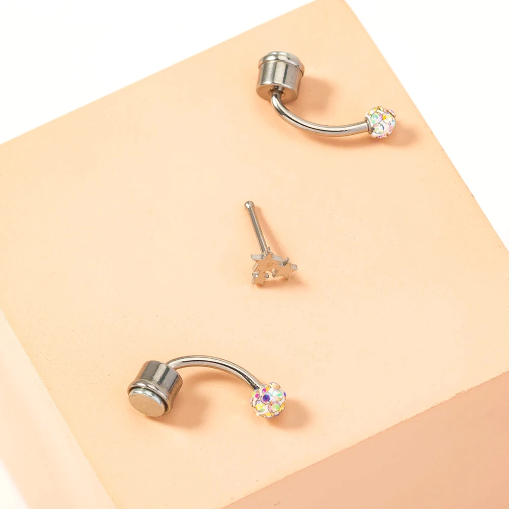 Fashion Piercing In Body Jewelry Nose Ring Women Accessories  Stainless Steelmagnet piercing jewelry