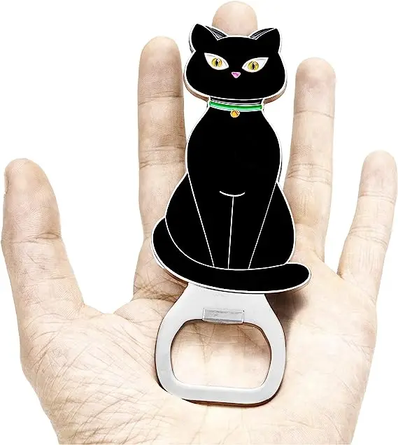 High Quality Custom Metal Cat Beer Opener Cat Animals Bottle Opener For Christmas Gift