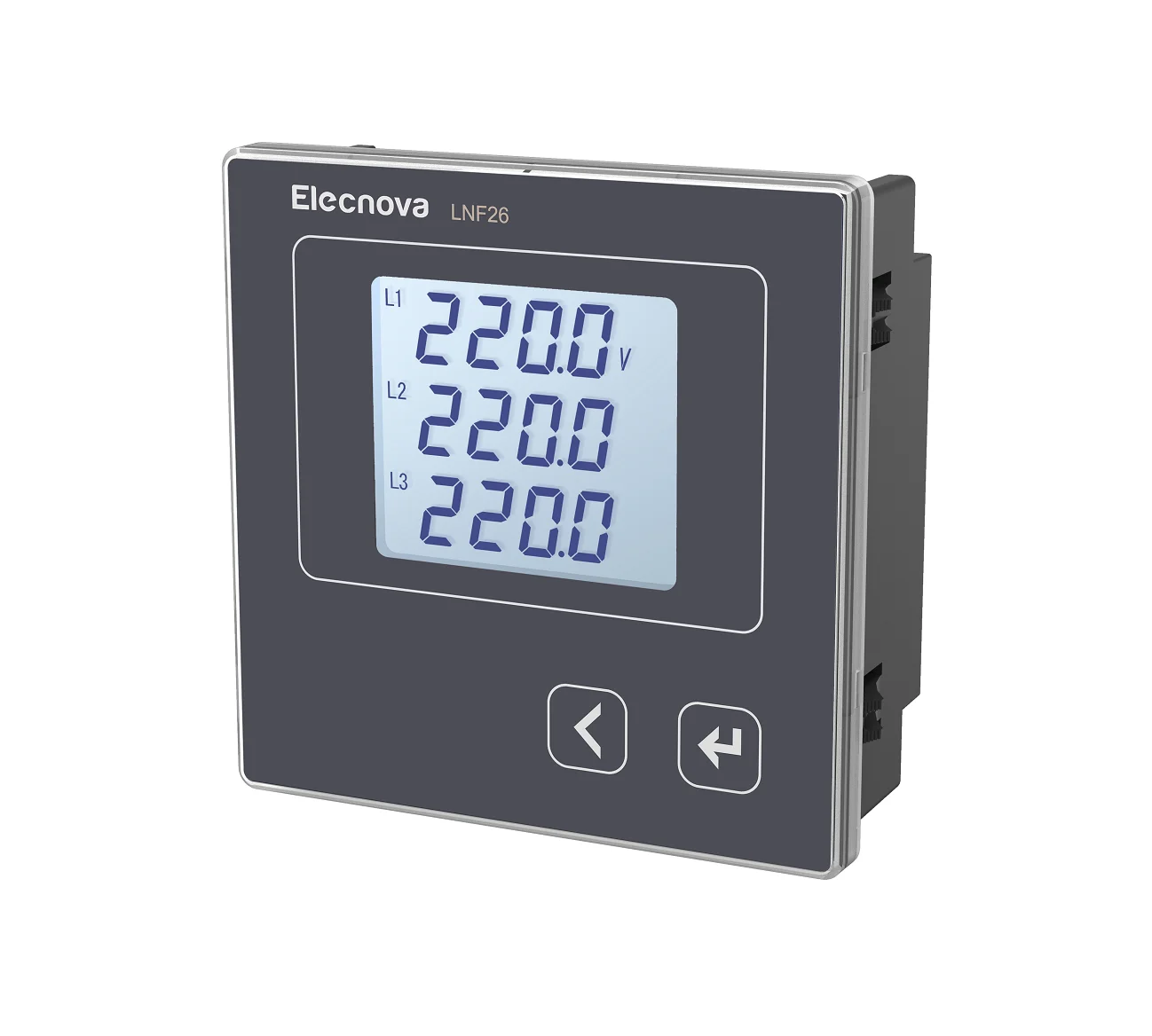 LCD display smart 96x96 panel AC DC digital 3 phase voltmeter