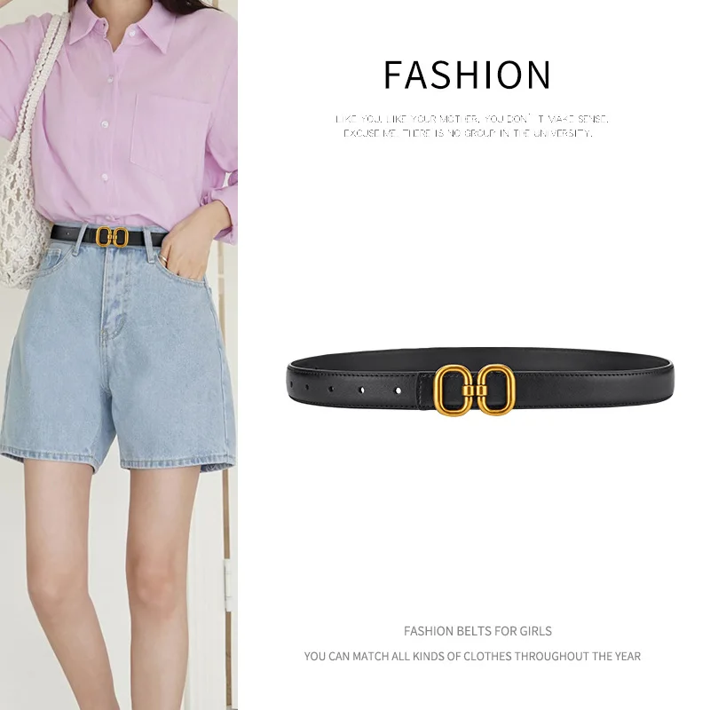 2024 Genuine Leather Belt For Lady Belt Fashionable With Jeans Designer Leather Belt For Women