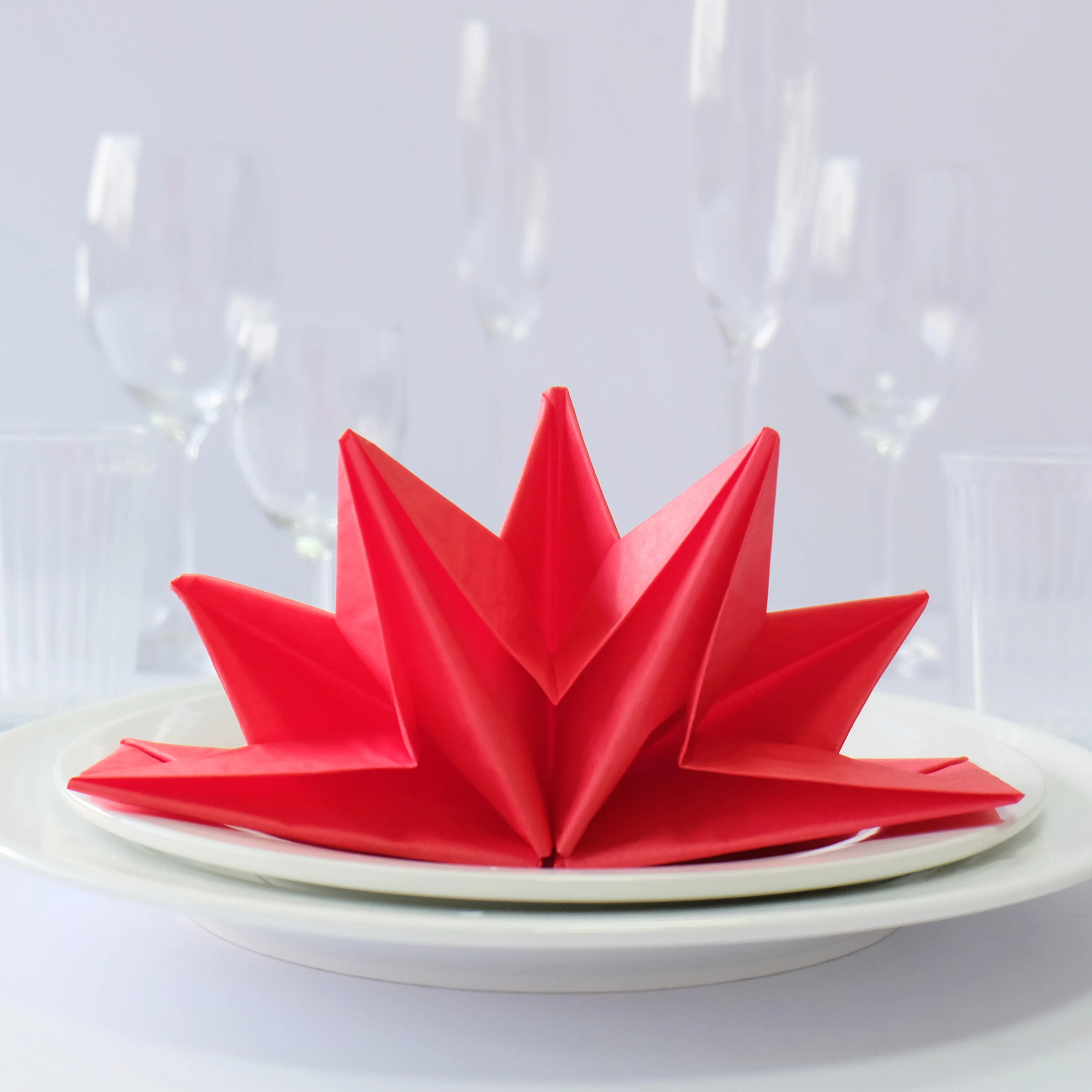 
Elegant Folded Table Paper Napkin For Wedding Party 