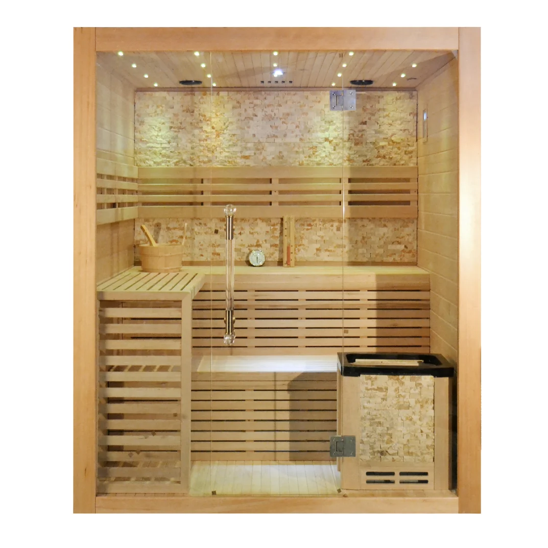 Smartmak Hemlock/Красный Кедр Дерево для домашнего использования традиционная Паровая сауна с обогревателем