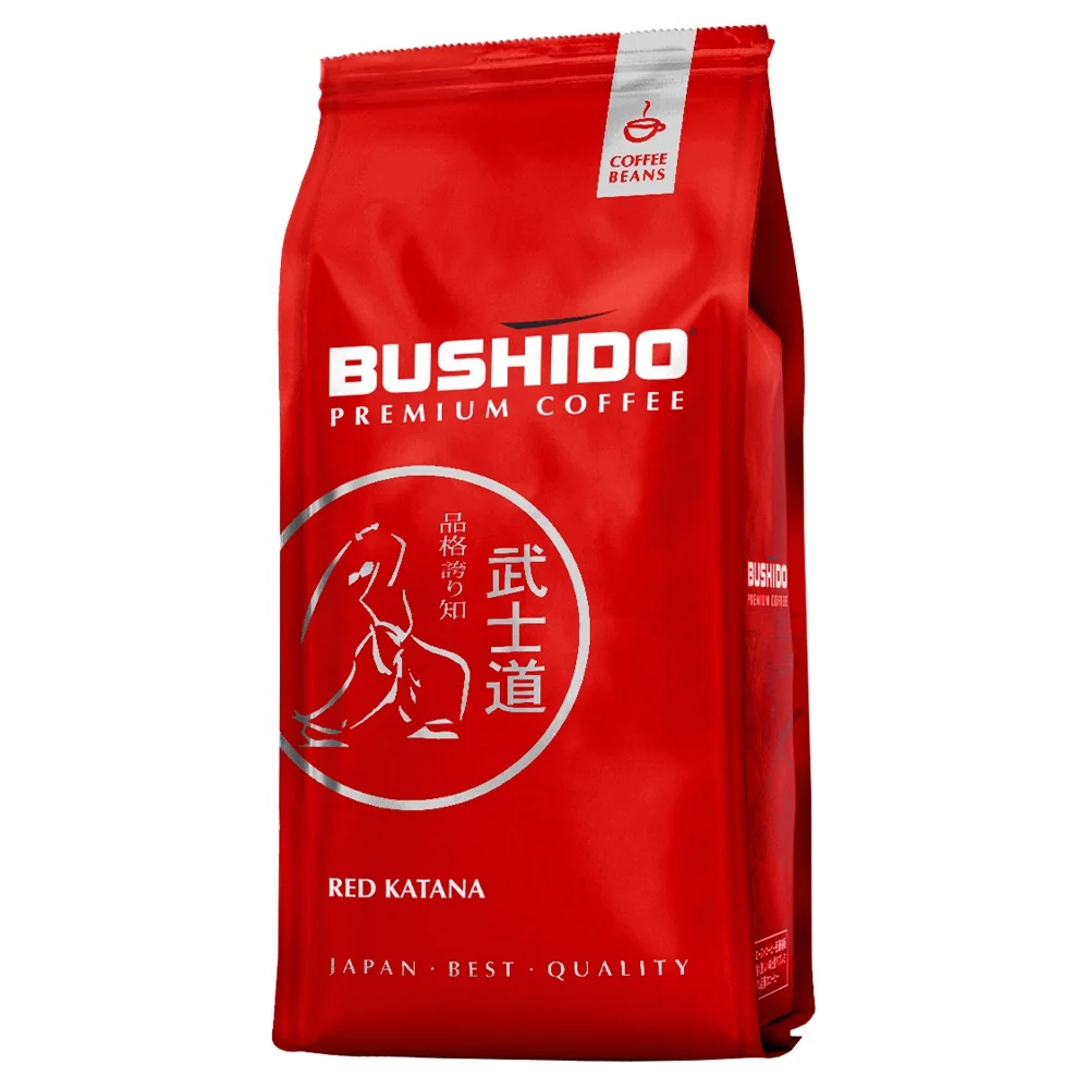 BUSHIDO красная Катана Премиум Арабика жареные кофейные зерна упаковка 227