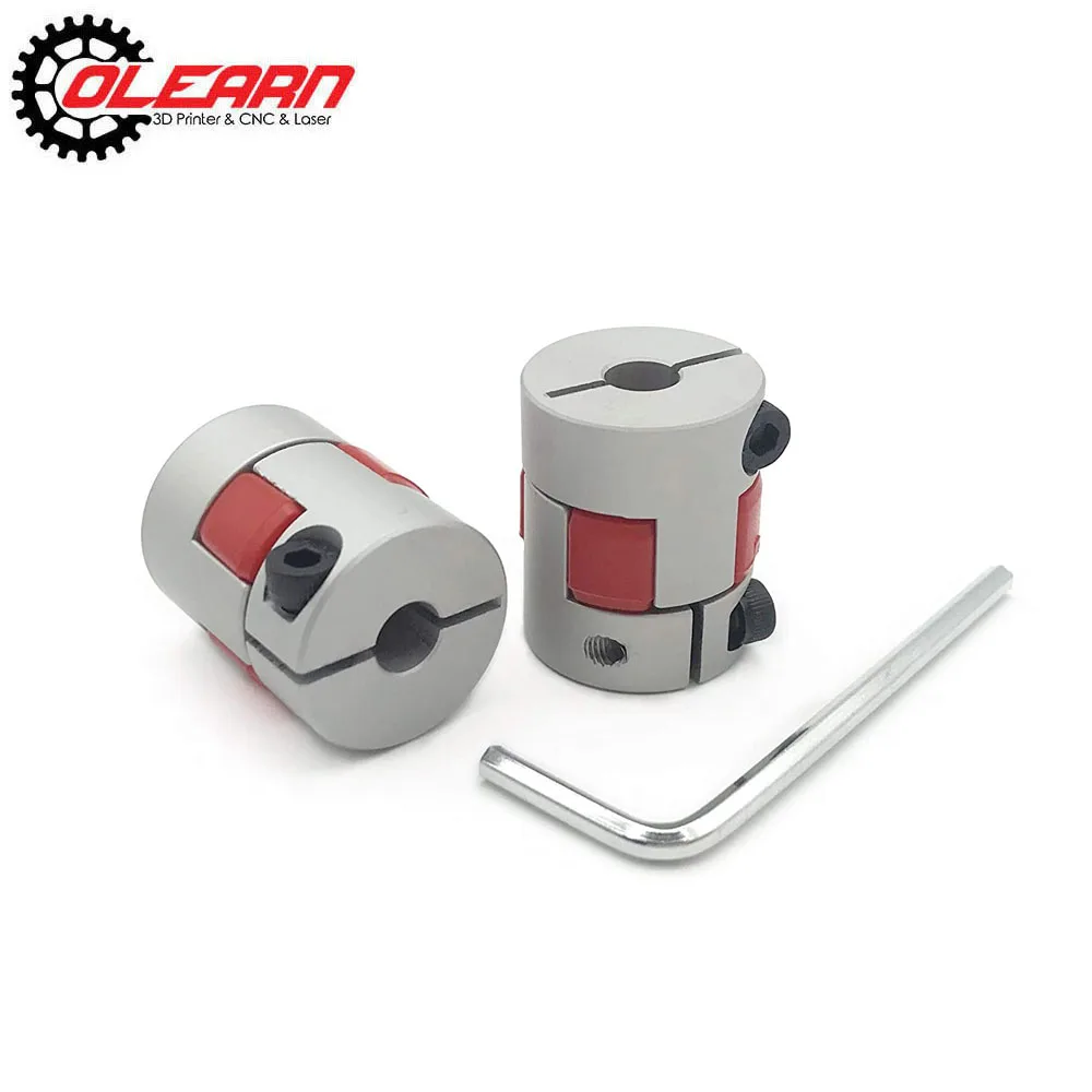 5mm to 8mm Aluminium Plum Flexible Shaft Coupling D20 L25 Connector Flexible Coupler