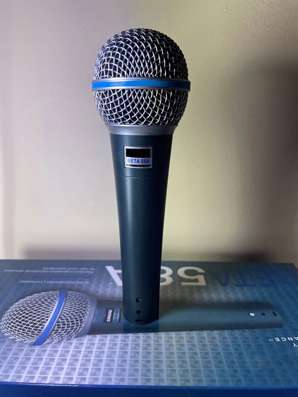 Проводной микрофон Shure beta 58A SM58 профессиональный кардиоидный динамический для записи голоса и