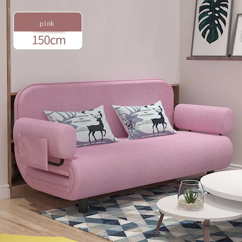 Folding bed fabric sofa multifunctional lazy sofa sleeper couch sofa bed folding for home living room