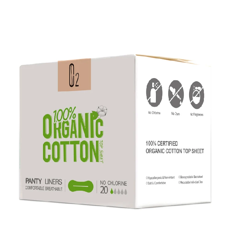 Organic Cotton Lady Napkin Factory Own Brand Sanitary Pads Cheap Wingless Panty Liners Price