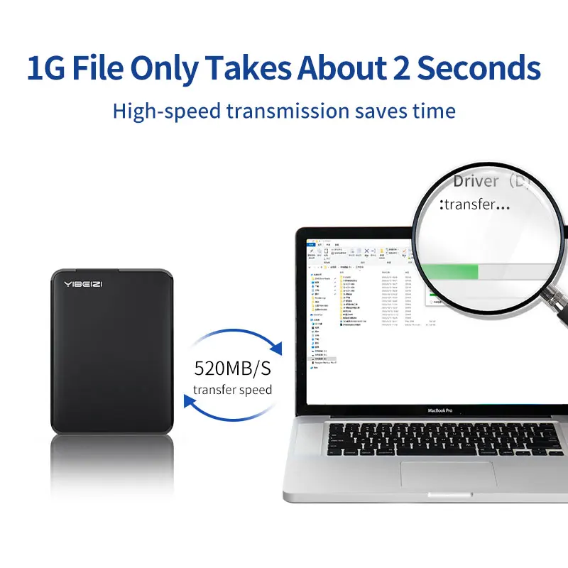 USB2.0 SATA 2.5 Inch HDD SSD Enclosure 480Mbps 1TB Tool-Free Box External Hard Disk Drive Case 9.5mm 2588US-V1