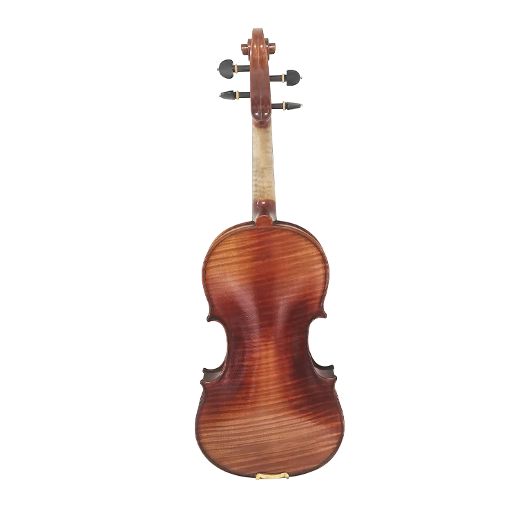 
China professional antique style flamed maple handmade brown oil varnish violin musical instruments AV-001 4/4 3/4 