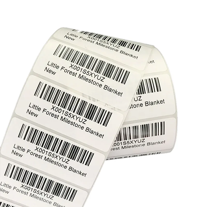 Factory provides thermal label jumbo roll making  thermal label printinglogistics waybill barcode shipping label