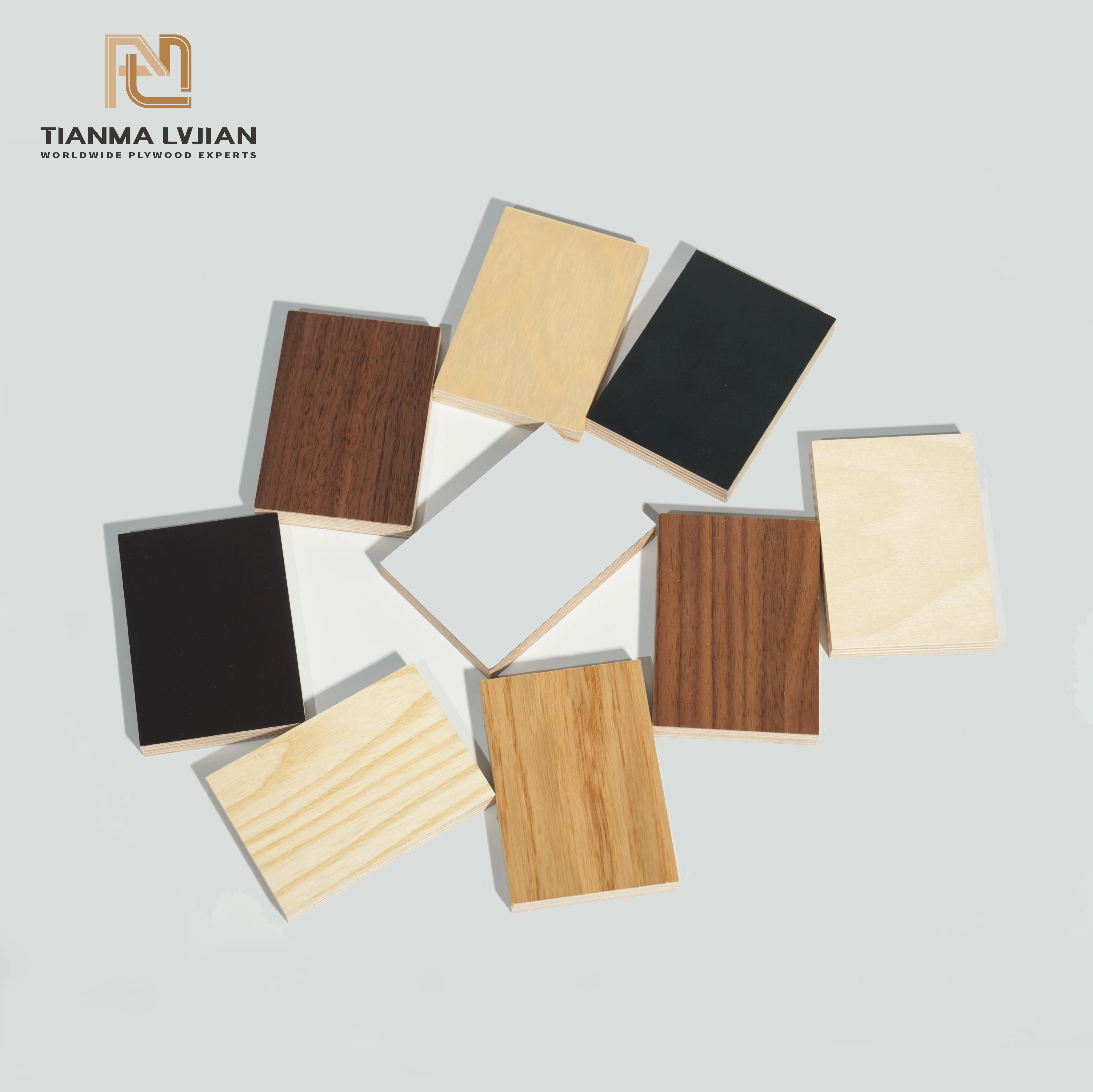 High-end Full Birch Plywood with 3mm Film Faced Solid Oak Veneer Board Furniture Floor Panels