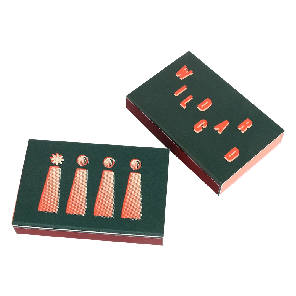 Candle Matchsticks Packaging Match Heads Color Design Custom Paper Printing Matchbox