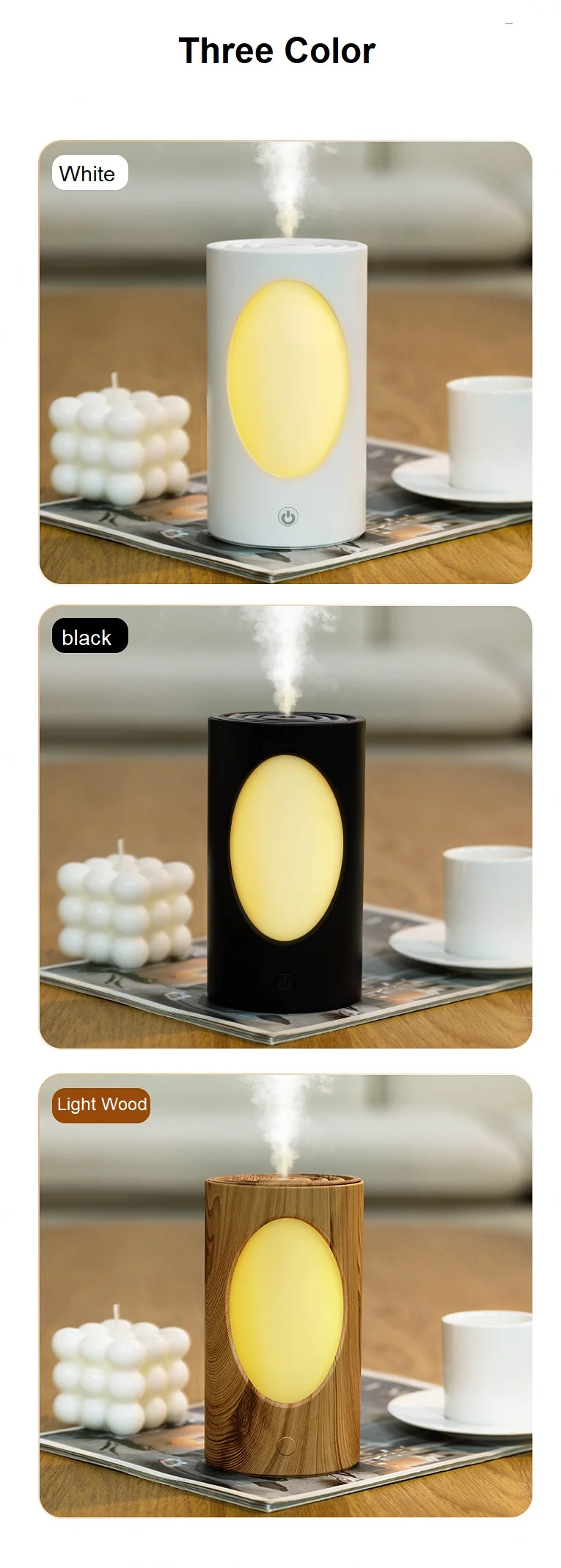 Baby Room Wireless Tree Hole New Type Humidifier Night Light Bedroom Aroma  Essential Oil Diffuser