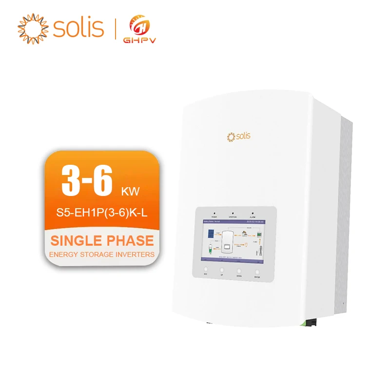 Good Quality Low Voltage Single Phase Solar Inverter S5-EH1P(3-6)K-L 3kw 3.6kw 4.6kw 5kw Solis Hybrid Inverter 6kw