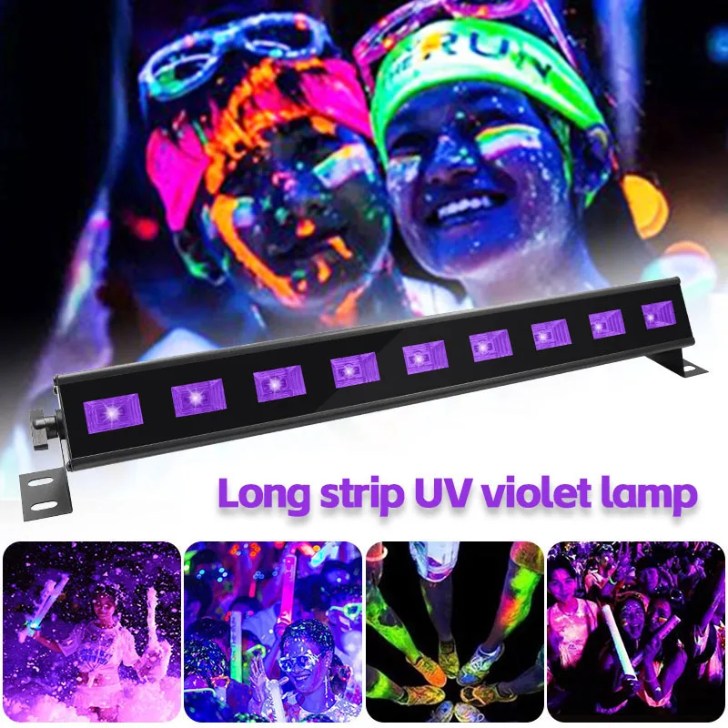 OEM ODM 27W LED UV Flash Light IP54 Black & Neon Paint Party Lamp for Club & Bar Linear Disco Lights Wall Wash UV Black Light