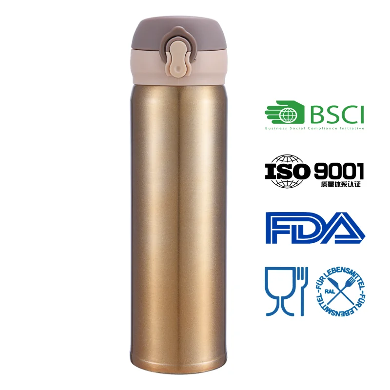 
500ml New Stainless Steel Flask Leak Proof Life Durable Water Bottle 