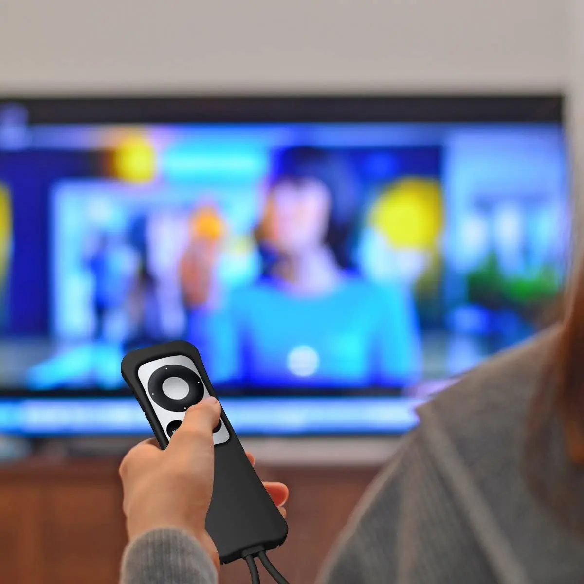 Silicone Protective Remote Case Cover Fit For Apple TV Remote Anti Slip Waterproof Shockproof Black