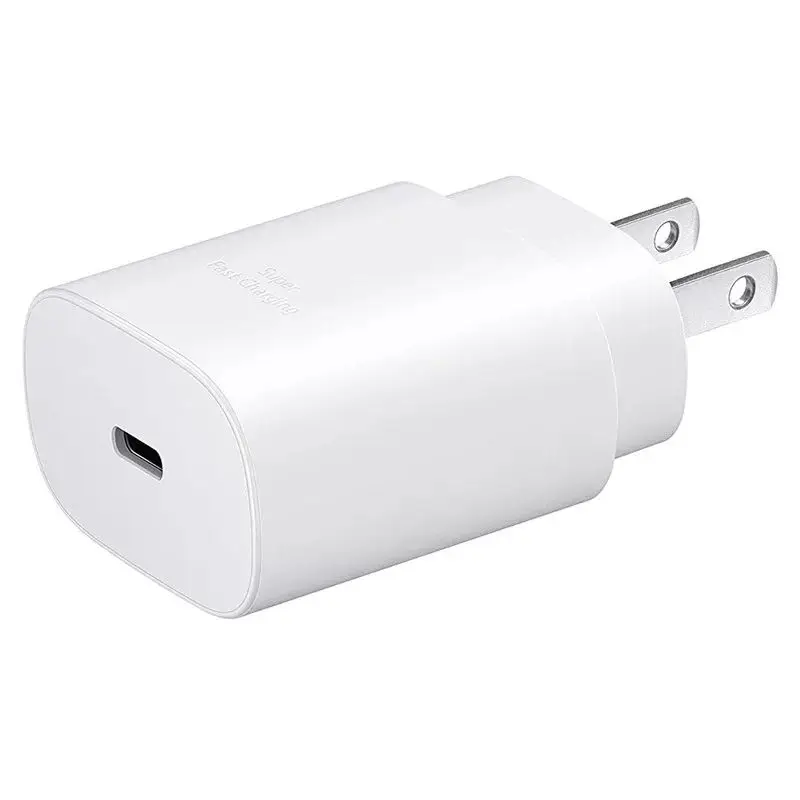Wholesale Mobile Phone Accessories 3 Pin Usb-c Wall Charger US Type C Plug Usb C Adapter 25w Super Fast Charger For Note 20 S20