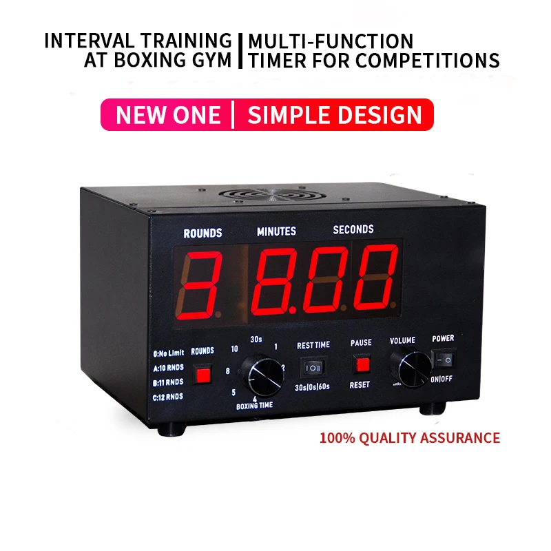 Classic Digital Timer Gym Fitness Equipment Training LED Display Digital 4 Digits Boxing Gym Timer Clock for Sport