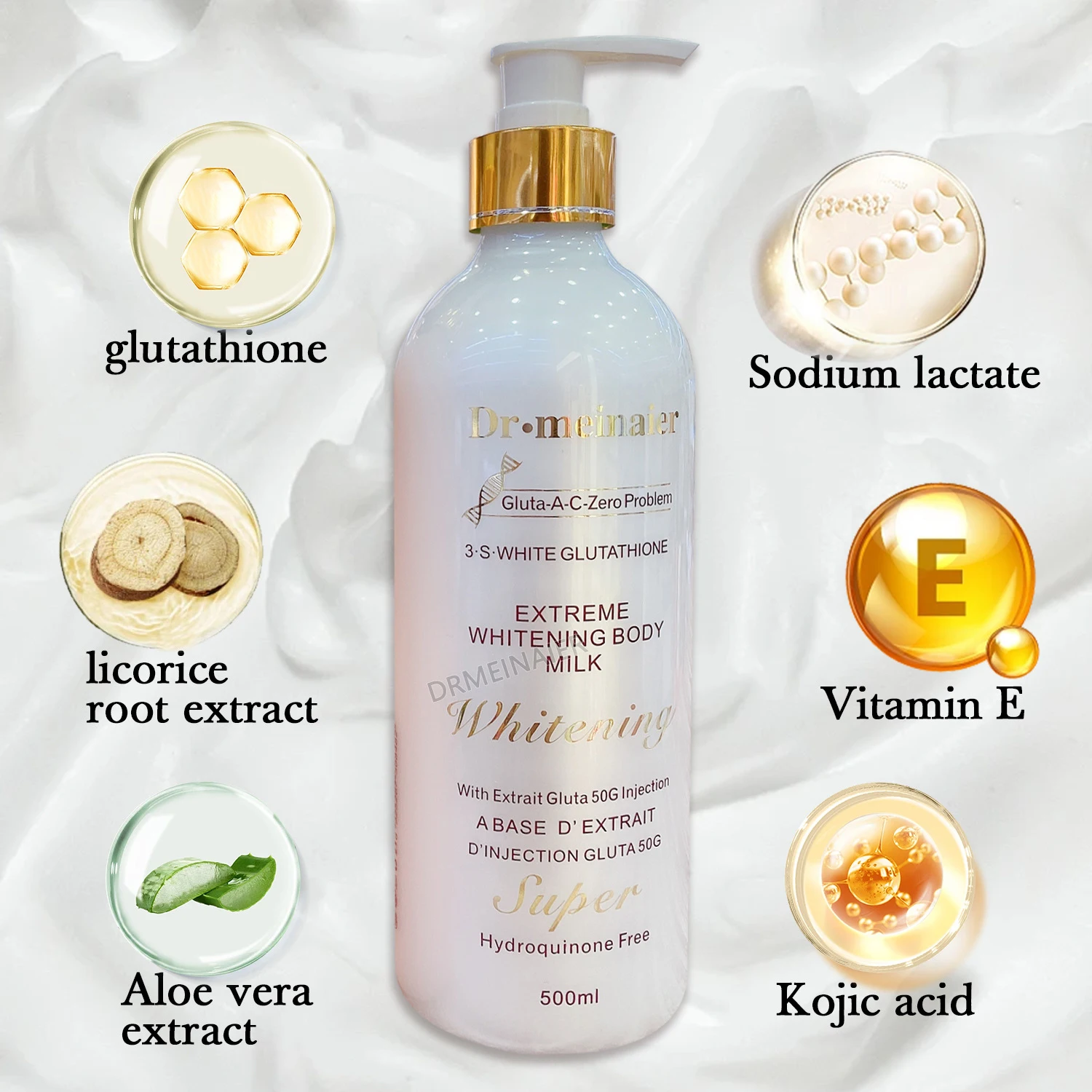 Wholesale Shea Butter Cream Body Lotion Firming Moisturizing Nourishing 24K Gold Milk Gluta Lightening Whitening Body Lotion