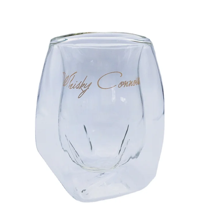 High borosilicate hydrochloric acid heat-resistant glass anti scalding double-layer fruit juice wine coffee cup