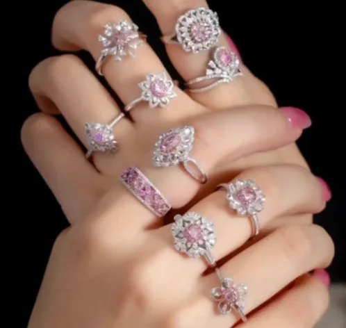 ZKZ Diamonds custom jewelry In stock large size cvd pear loose 1.00ct loose pink lab diamonds supplier