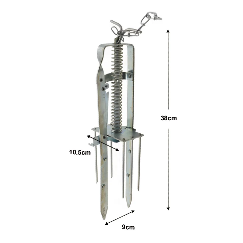 Outdoor metal hole tunnel gopher mole trap galvanized for garden