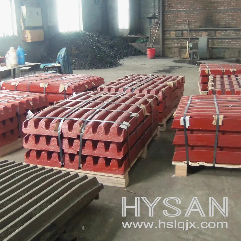 Customized Active Mn13 jaw plate Oem Jaw crusher spare part jaw plate